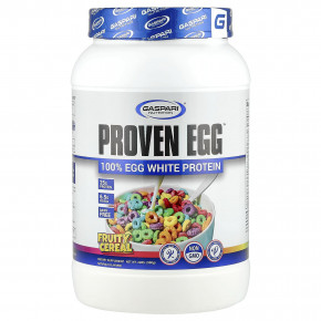 Gaspari Nutrition, Proven Egg ™, 100% протеин из яичного белка, фруктовые хлопья, 900 г (2 фунта) в Москве - eco-herb.ru | фото