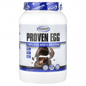 Gaspari Nutrition, Proven Egg™, 100% протеин из яичного белка, шоколад, 900 г (2 фунта) - описание | фото
