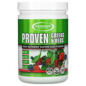 Gaspari Nutrition, Proven Greens & Reds, суперпродукт с высоким содержанием питательных веществ, 360 г (12,69 унции) в Москве - eco-herb.ru | фото
