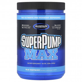 Gaspari Nutrition, SuperPump ™ Max, голубая малина, 640 г (1,41 фунта) в Москве - eco-herb.ru | фото