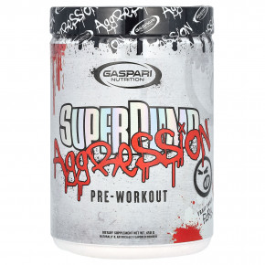 Gaspari Nutrition, SuperPump Aggression Pre-Workout, Fruit Punch Fury, 450 г в Москве - eco-herb.ru | фото