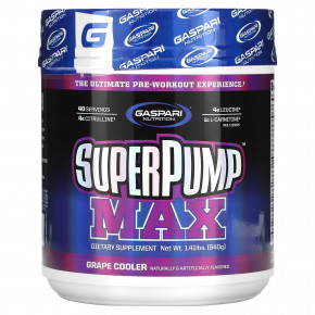 Gaspari Nutrition, SuperPump Max, охладитель для винограда, 640 г (1,41 фунта) в Москве - eco-herb.ru | фото