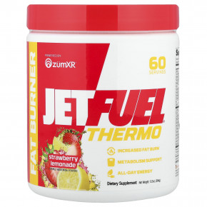 GAT, JetFuel®, Thermo, со вкусом клубничного лимонада, 384 г (13,5 унции) - описание | фото