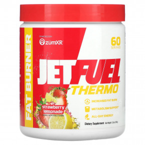 GAT, JetFuel Thermo, сжигатель жира, клубничный лимонад, 384 г (13,5 унции) - описание