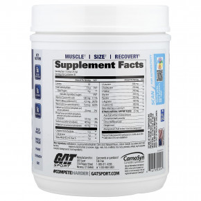 GAT, JetMASS®, система креатина быстрого действия для увеличения объема, тропический лед, 765 г (1,7 фунта) в Москве - eco-herb.ru | фото