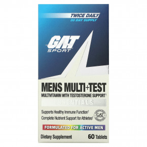 GAT, Mens Multi + Test, 60 таблеток - описание | фото