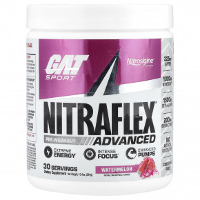 GAT, Sport, NITRAFLEX® Advanced, арбуз, 294 г (10,4 унции) - описание | фото
