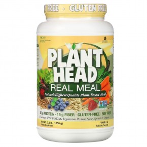 Genceutic Naturals, Plant Head, источник растительного белка, ваниль, 1050 г (2,3 фунта) в Москве - eco-herb.ru | фото