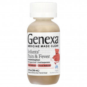 Genexa, Infants 'Pain & Fever, органическая голубика, 160 мг, 59 мл (2 жидк. Унции) в Москве - eco-herb.ru | фото