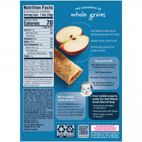 Gerber, Батончики из мягкого запеченного зерна, от 12 месяцев, яблоко и корица, 8 батончиков (Товар снят с продажи) в Москве - eco-herb.ru | фото