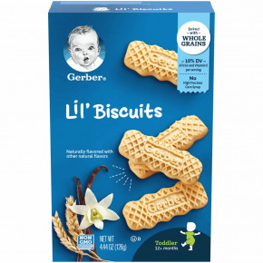 Gerber, Lil 'Biscuits, для детей от 12 месяцев, 126 г (4,44 унции) (Товар снят с продажи) в Москве - eco-herb.ru | фото