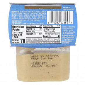 Gerber, 2nd Foods®, смеси для завтрака, для детей от 6 месяцев, овсянка с грушей и корицей, 2 упаковки по 113 г (4 унции) в Москве - eco-herb.ru | фото