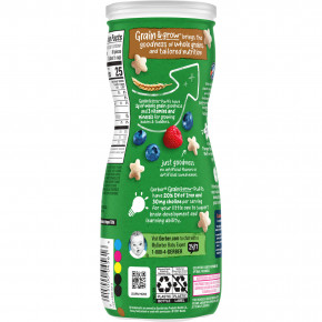 Gerber, Organic for Baby, Grain & Grow, Puffs, снек из воздушных злаков, для детей от 8 месяцев, ягоды инжира, 42 г (1,48 унции) (Товар снят с продажи) в Москве - eco-herb.ru | фото
