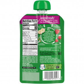 Gerber, Smart Flow, Organic, банан, клубника и малина, смешанные злаки, от 12 месяцев, 99 г (3,5 унции) (Товар снят с продажи) в Москве - eco-herb.ru | фото