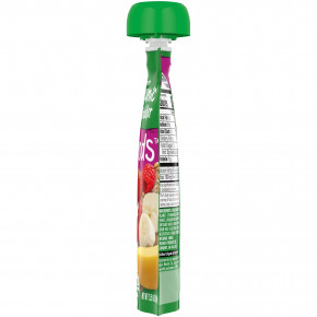 Gerber, Smart Flow, Organic, банан, клубника и малина, смешанные злаки, от 12 месяцев, 99 г (3,5 унции) (Товар снят с продажи) в Москве - eco-herb.ru | фото