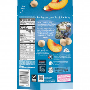 Gerber, Yogurt Melts®, для детей от 8 месяцев, с персиковым вкусом, 28 г (1 унция) в Москве - eco-herb.ru | фото