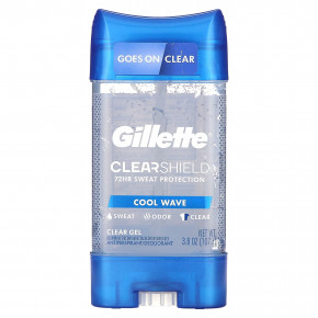 Gillette, Clear Shield, дезодорант-антиперспирант, Cool Wave, 107 г (3,8 унции) - описание | фото