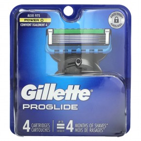 Gillette, Proglide, сменные кассеты для бритья, 4 шт. в Москве - eco-herb.ru | фото