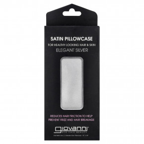 Giovanni, Атласная наволочка, элегантное серебро, 1 наволочка в Москве - eco-herb.ru | фото