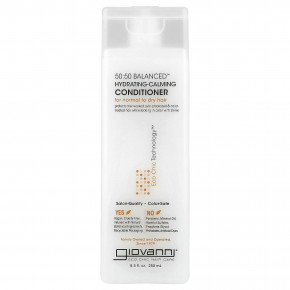 Giovanni, Balanced™, 50:50, увлажняющий и успокаивающий кондиционер, для нормальных и сухих волос, 250 мл (8,5 жидк. унции) в Москве - eco-herb.ru | фото