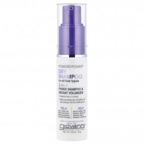 Giovanni, Сухой шампунь Powder Power ™, шампунь для интенсивного действия и мгновенное средство для увеличения объема 2 в 1, для всех типов волос, 38 г (1,35 унции) в Москве - eco-herb.ru | фото