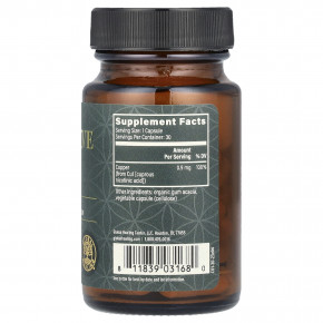 Global Healing, биоактивная медь, 30 капсул (0,9 мг в 1 капсуле) в Москве - eco-herb.ru | фото