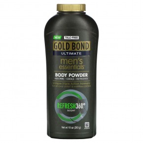 Gold Bond, Ultimate, мужская пудра для тела Essentials, освежающий запах, 283 г (10 унций) в Москве - eco-herb.ru | фото