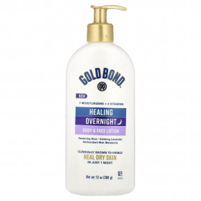 Gold Bond, заживляющий ночной лосьон для тела и лица, 368 г (13 унций) - описание | фото