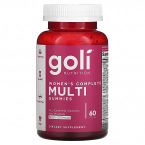 Goli Nutrition, Women's Complete Multi Gummies, 60 Pieces в Москве - eco-herb.ru | фото