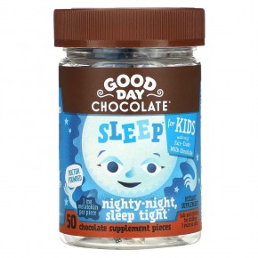 Good Day Chocolate, Sleep For Kids, Nighty Night Sleep Tight, 50 шоколадных добавок в Москве - eco-herb.ru | фото