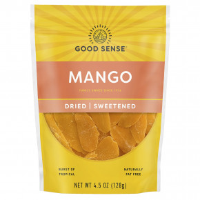 Good Sense, манго, сушеное и подслащенное, 128 г (4,5 унции) (Товар снят с продажи) в Москве - eco-herb.ru | фото