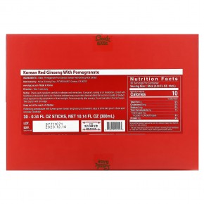 Goodbase, Korean Red Ginseng with Pomegranate, 30 Sticks, 0.34 fl oz (10 ml) Each в Москве - eco-herb.ru | фото
