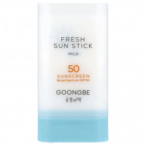 Goongbe, Fresh Sun Stick, солнцезащитный крем, мягкое действие, SPF 50, 23 г (0,81 унции) в Москве - eco-herb.ru | изображение Goongbe, Fresh Sun Stick, солнцезащитный крем, мягкое действие, SPF 50, 23 г (0,81 унции) в Москве - eco-herb.ru | фото