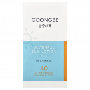 Goongbe, водный солнцезащитный лосьон, мягкий, SPF 40, 80 г (2,82 унции) - описание | фото