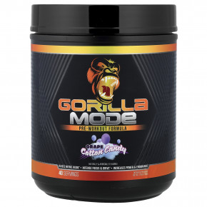 Gorilla Mind, Mode, предтренировочная добавка, со вкусом винограда и сладкой ваты, 788 г (1,74 фунта) - подробнее Gorilla Mind, Mode, предтренировочная добавка, со вкусом винограда и сладкой ваты, 788 г (1,74 фунта) - описание