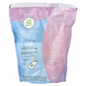 Grab Green, средство для мытья посуды в посудомоечной машине в капсулах, чабрец и инжирный лист, 60 загрузок, 1080 г (2 фунта) в Москве - eco-herb.ru | фото