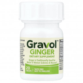 Gravol, имбирь, 20 таблеток, покрытых оболочкой в Москве - eco-herb.ru | изображение Gravol, имбирь, 20 таблеток, покрытых оболочкой в Москве - eco-herb.ru | фото