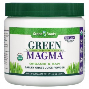 Green Foods, Green Magma, сок из зеленых побегов ячменя в порошке, 150 г (5,3 унции) в Москве - eco-herb.ru | фото