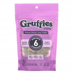 Green Gruff, Gruffies, оригинальные лакомства для собак с арахисовой пастой, 170 г (6 унций) в Москве - eco-herb.ru | фото