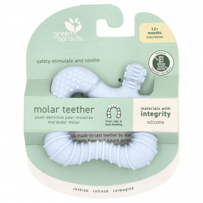 Green Sprouts, Molar Teether, Silicone, 12+ Months, 1 Teether - описание | фото