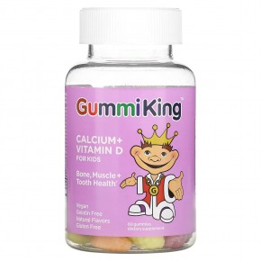 GummiKing, кальций и витамин D для детей, 60 жевательных мармеладок в Москве - eco-herb.ru | фото