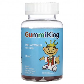 GummiKing, Мелатонин для детей, со вкусом клубники, 60 жевательных таблеток в Москве - eco-herb.ru | фото