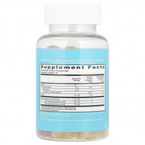 GummiKing, омега-3 ДГК и ЭПК для детей, со вкусом клубники, апельсина и лимона, 60 жевательных таблеток (35 мг в 1 жевательной таблетке) в Москве - eco-herb.ru | фото