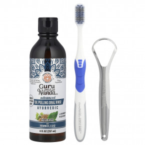 GuruNanda, улучшенный ополаскиватель для рта, для полоскания рта, аюрведический продукт, 3 шт. - описание | фото