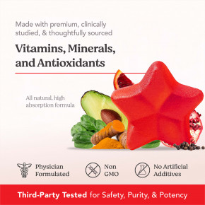 HAIRtamin, Gummy Stars ™, смесь суперфруктов, 60 веганских жевательных мармеладок в Москве - eco-herb.ru | фото