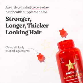 HAIRtamin, Gummy Stars ™, смесь суперфруктов, 60 веганских жевательных мармеладок в Москве - eco-herb.ru | фото