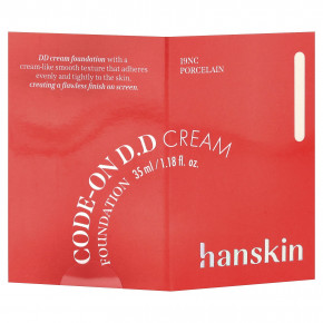 Hanskin, Code-On DD Cream Foundation, тональный крем, 19NC фарфоровый, 35 мл (1,18 жидк. унции) в Москве - eco-herb.ru | фото