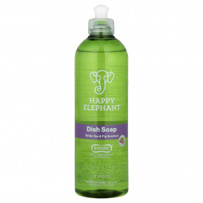 Happy Elephant, средство для мытья посуды, белый чай и инжир, 0,47 л (16 жидк. унций) в Москве - eco-herb.ru | фото