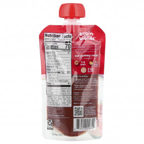 Happy Family Organics, Happy Baby®, Brain Support Blends™, смесь для поддержки мозга, для детей от 6 месяцев, органические яблоки, фиолетовая морковь и гуава, 113 г (4 унции) в Москве - eco-herb.ru | фото