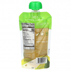 Happy Family Organics, Happy Baby®, органическое детское питание, для детей от 6 месяцев, груши, цукини и горох, 113 г (4 унции) в Москве - eco-herb.ru | фото